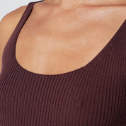 Roberto Collina Eggplant-coloured wool tank top