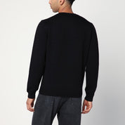 Roberto Collina Black crew neck wool sweater