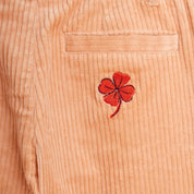 Mini Rodini Pink corduroy trousers with suspenders