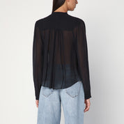 ISABEL MARANT Étoile Noeline blouse in black viscose crêpe