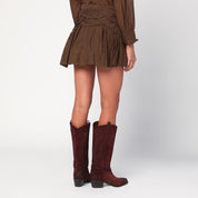 ISABEL MARANT Étoile Jupe à volants Ceola kaki