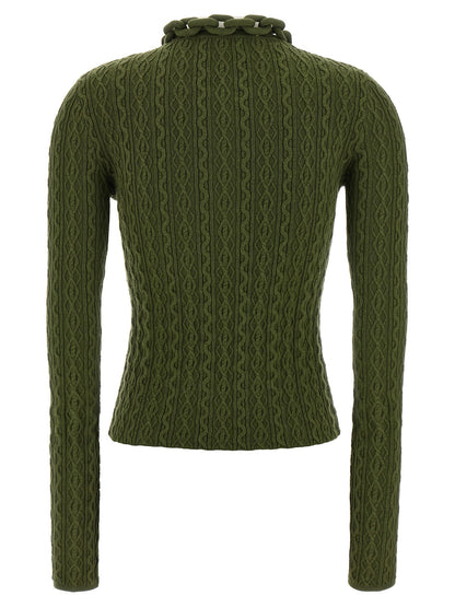 Paco Rabanne Necklace Sweater — Knitwear (Green)
