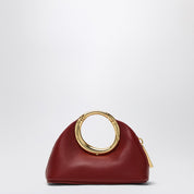 Pochette mini Calino rouge foncé Jacquemus en cuir d'agneau
