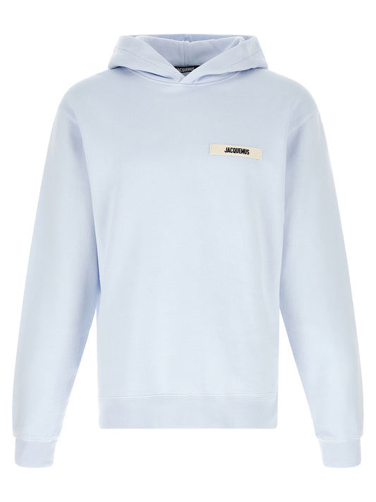 Jacquemus Le Hoodie Gros Grains Sweatshirt — Light Blue