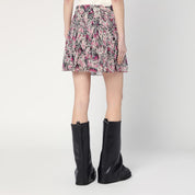 Isabel Marant Roumi silk skirt with pink print