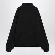 Sweat zippé en coton noir JACQUEMUS