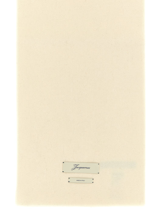 Jacquemus Lecharpe Cachemiro Cashmere Scarf — Beige