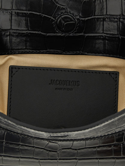 Jacquemus La Pochette Ovalo Shoulder Bag — Black, €1,090