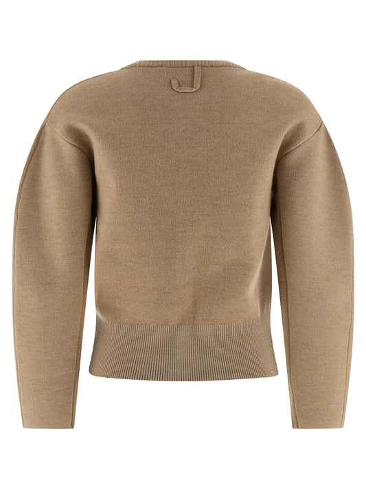 Jacquemus Le Gilet Doppio Cardigan - Knitwear (Beige)