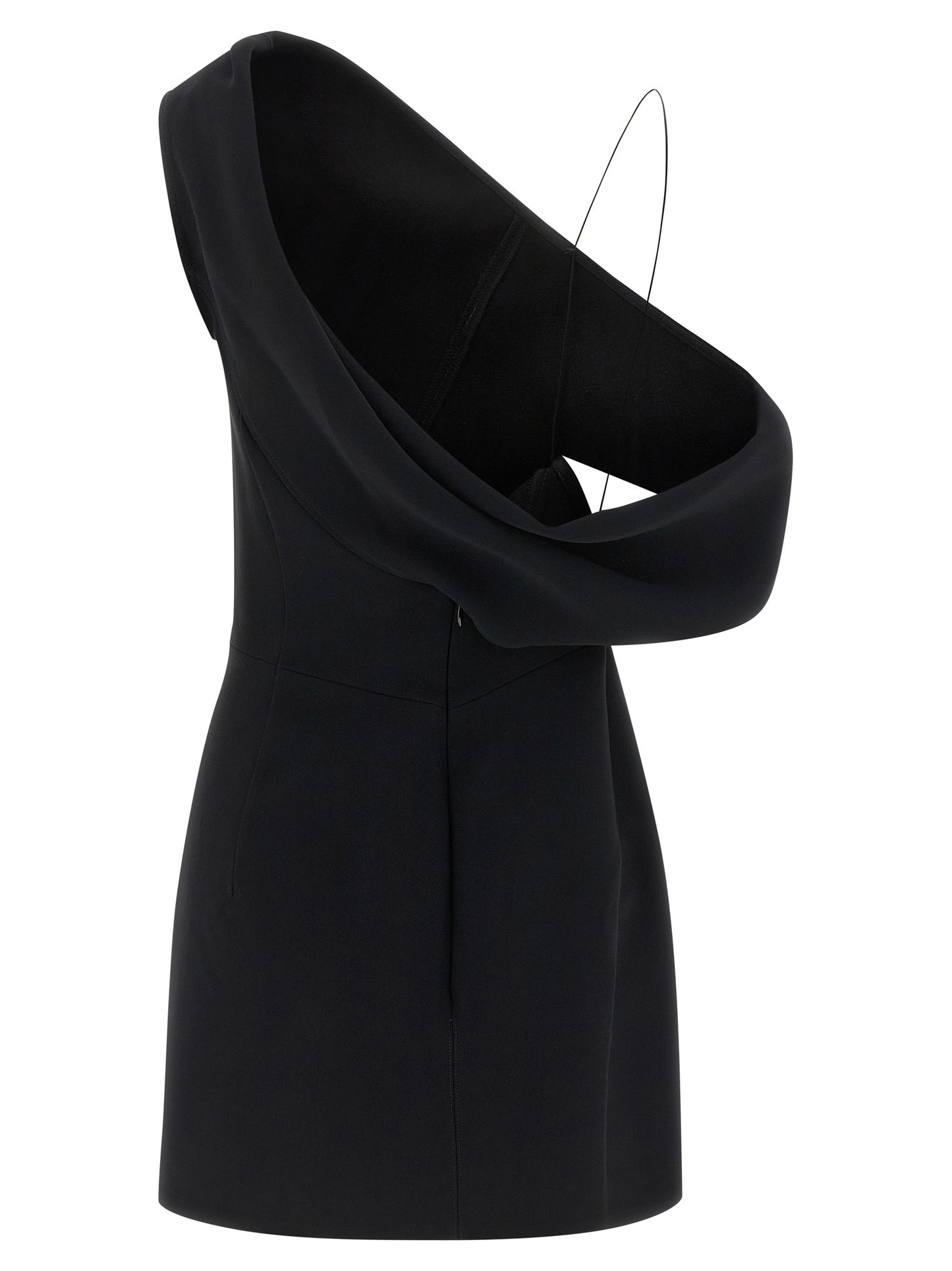 Jacquemus La Robe Pesce Courte Dress — Black Minidress