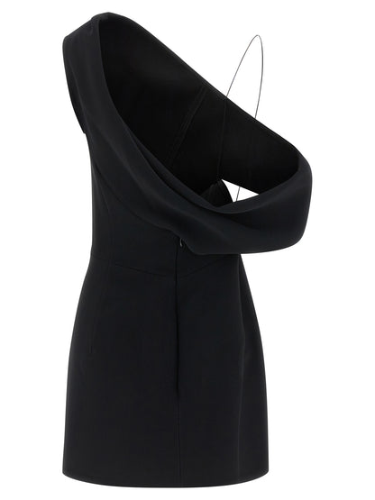 Jacquemus La Robe Pesce Courte Dress — Black Minidress