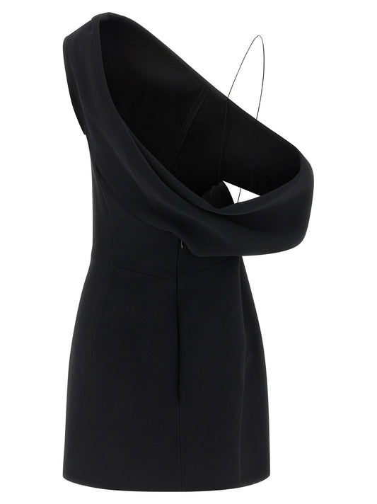 Jacquemus La Robe Pesce Courte Dress — Black Minidress