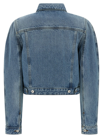Jacquemus La Veste De-nimes Ovalo Jacket – Light Blue Denim