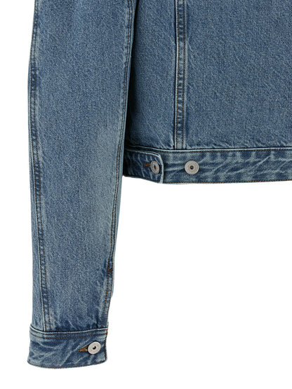 Jacquemus La Veste De-nimes Ovalo Jacket – Light Blue Denim
