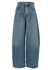 Jacquemus Le De-nimes Ovalo Jeans — High-Waist Light Blue