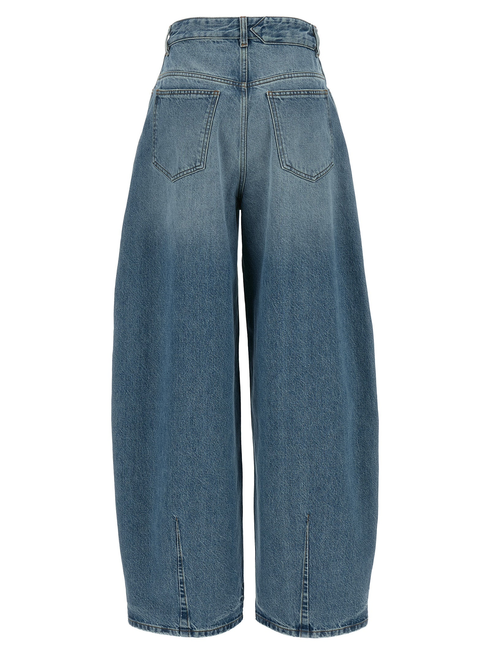 Jacquemus Le De-nimes Ovalo Jeans — High-Waist Light Blue