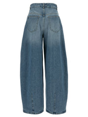 Jacquemus Le De-nimes Ovalo Jeans — High-Waist Light Blue