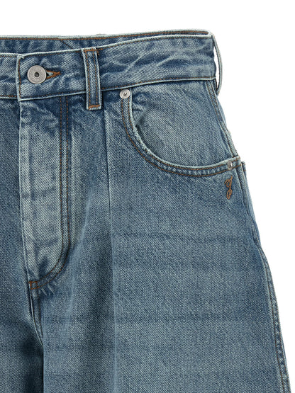 Jacquemus Le De-nimes Ovalo Jeans — High-Waist Light Blue