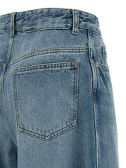 Jacquemus Le De-nimes Ovalo Jeans — High-Waist Light Blue