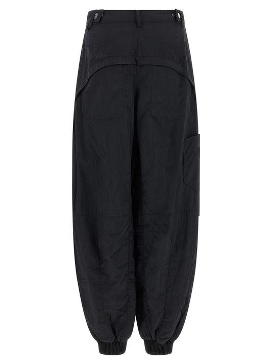 Jacquemus Le Cargo Ovalo Trousers — Black Wide Leg