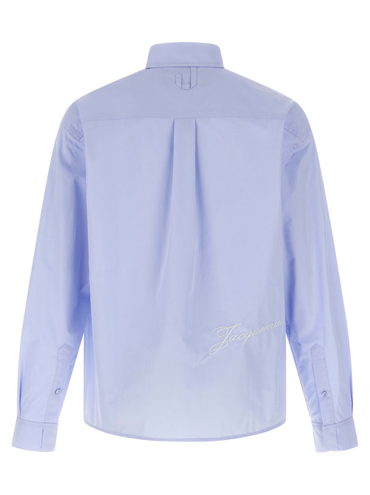 Jacquemus La Chemise Simon Shirt — Light Blue Cotton