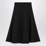 JACQUEMUS Black flared wool skirt