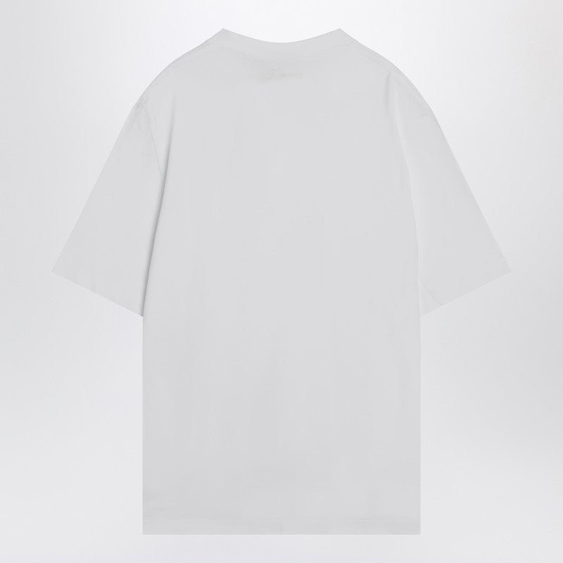 JACQUEMUS White cotton crew neck T-shirt