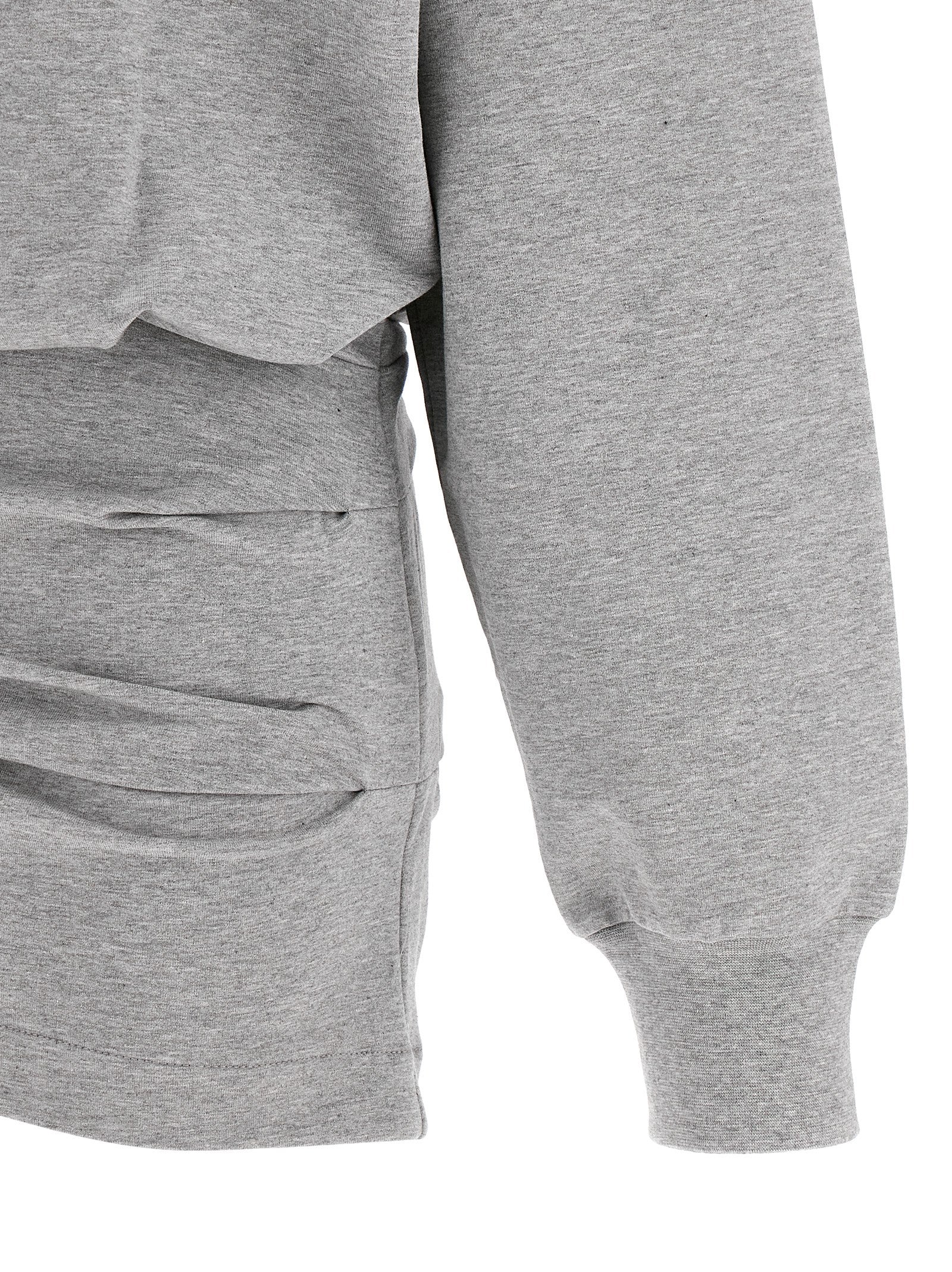 The Attico Mélange Sweatshirt Dress