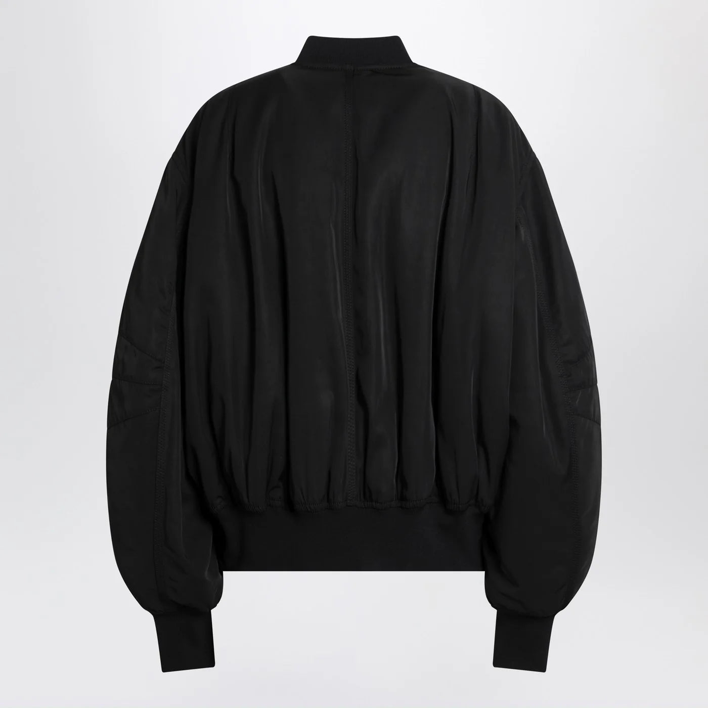 The Attico Black zip bomber jacket