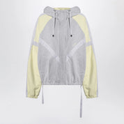 The Attico Grey/light yellow bomber sweatshirt