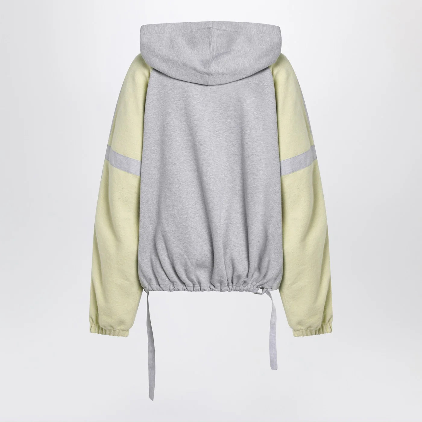 The Attico Grey/light yellow bomber sweatshirt