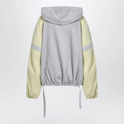 The Attico Grey/light yellow bomber sweatshirt