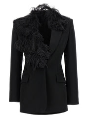 The Attico Feather Blazer — Women’s Jacket | Aumifour