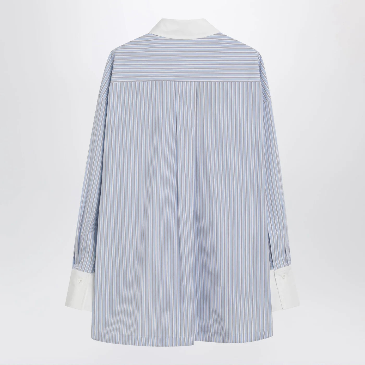 The Attico Light blue/white striped shirt Diana