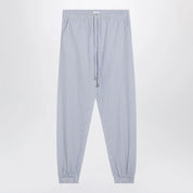 The Attico Light blue/white striped trousers