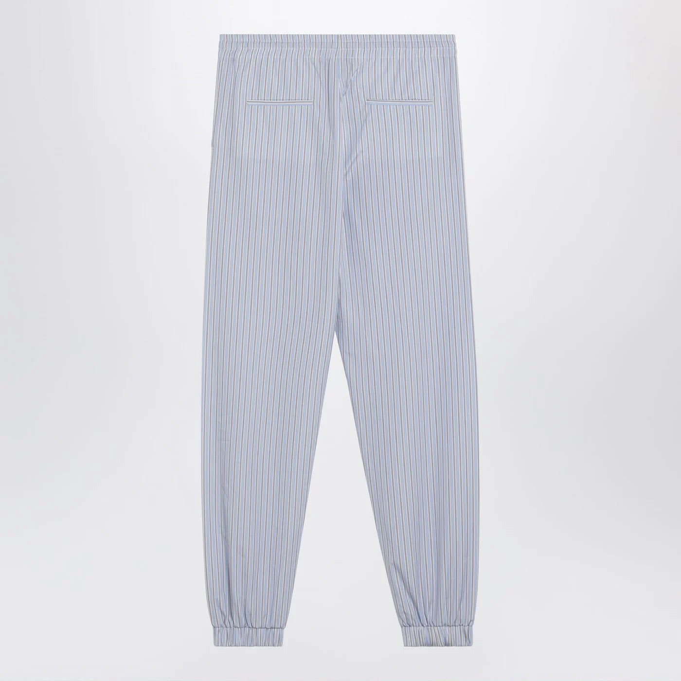 The Attico Light blue/white striped trousers
