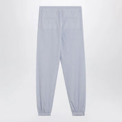 The Attico Light blue/white striped trousers