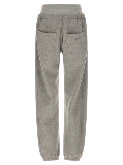 The Attico Trousers — American Fleece Joggers, Grey