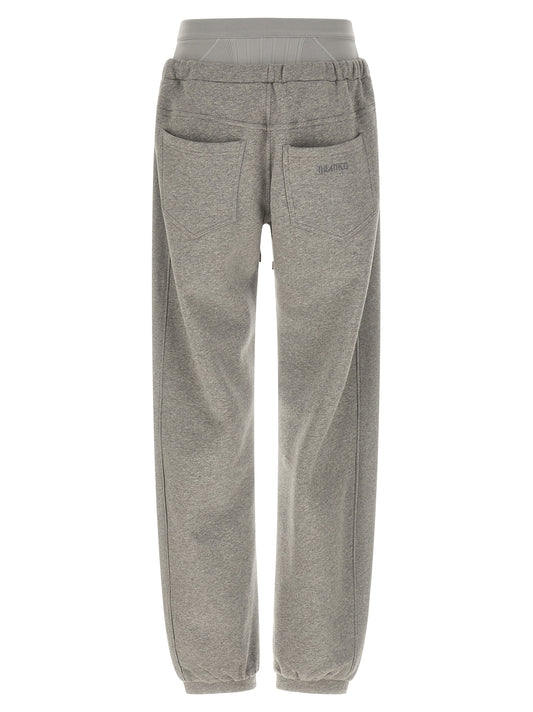 The Attico Trousers — American Fleece Joggers, Grey