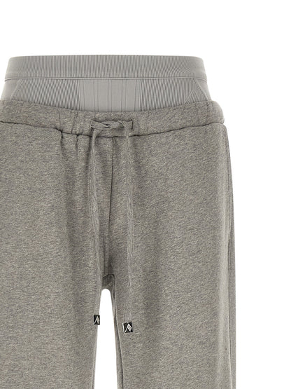 The Attico Trousers — American Fleece Joggers, Grey