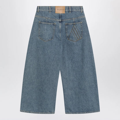 The Attico Light blue cropped jeans