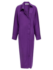 The Attico Chemisier Dress — Purple Midi Dress, New