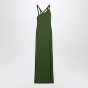 The Attico Long green dress with slit