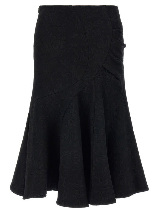 Dries Van Noten Sibel Skirt - Floral Midi Skirt