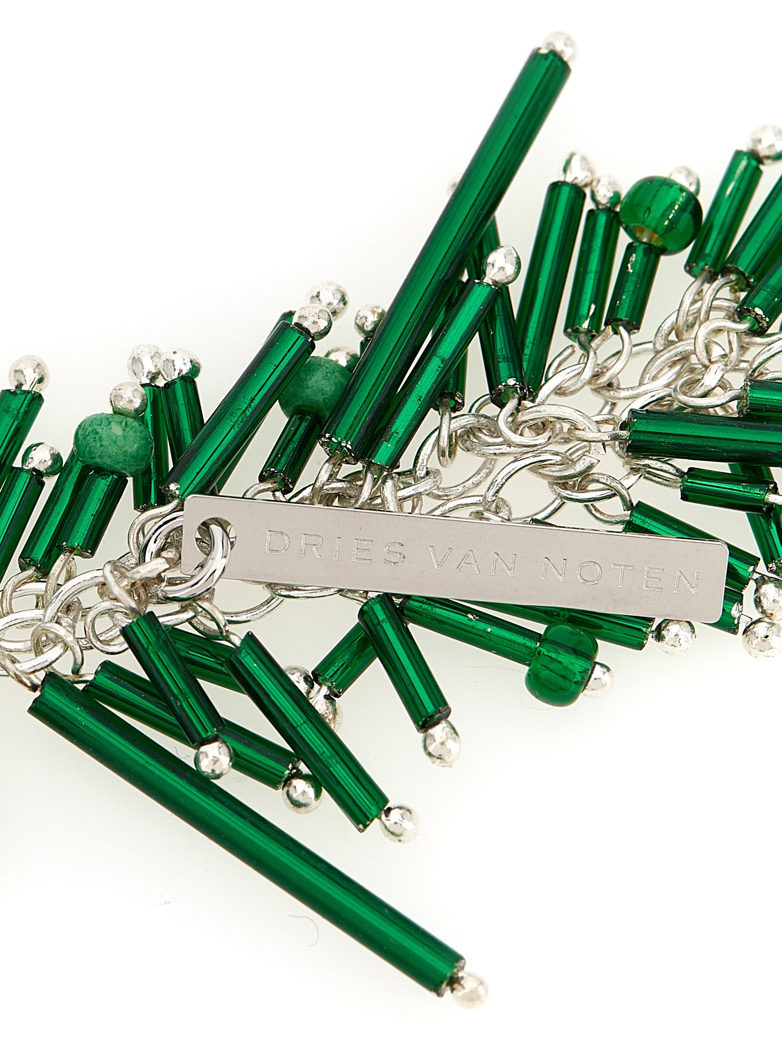 Dries Van Noten Embroidered Scarf Necklace