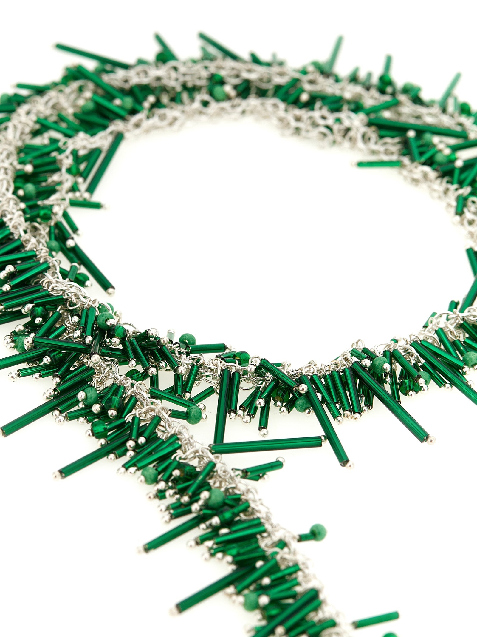 Dries Van Noten Embroidered Scarf Necklace