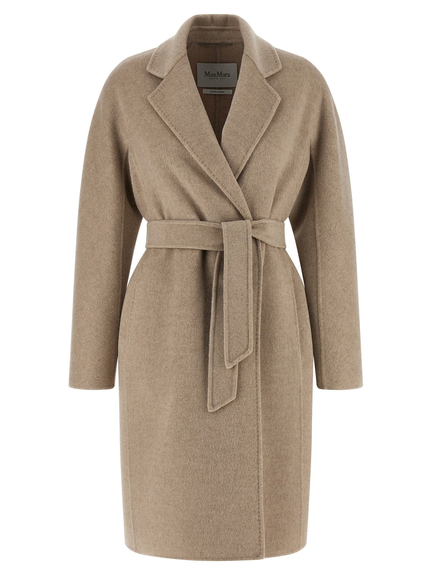 Max Mara Mxmaceri Cashmere Coat — Midi Wrap Coat