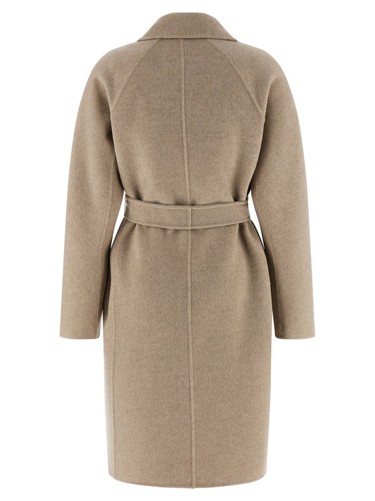 Max Mara Mxmaceri Cashmere Coat — Midi Wrap Coat