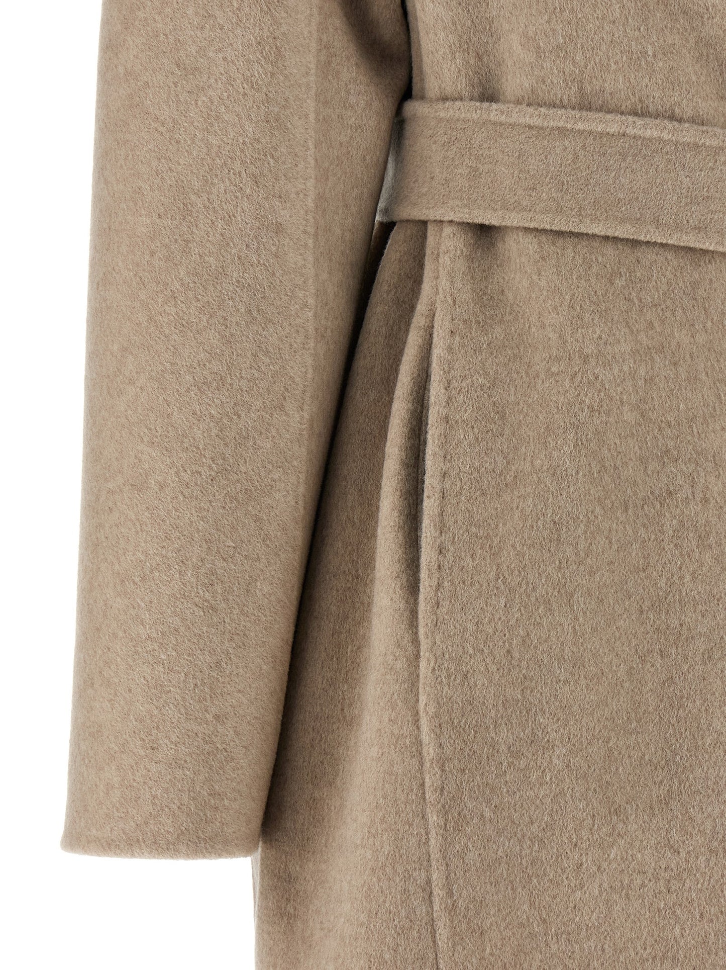 Max Mara Mxmaceri Cashmere Coat — Midi Wrap Coat
