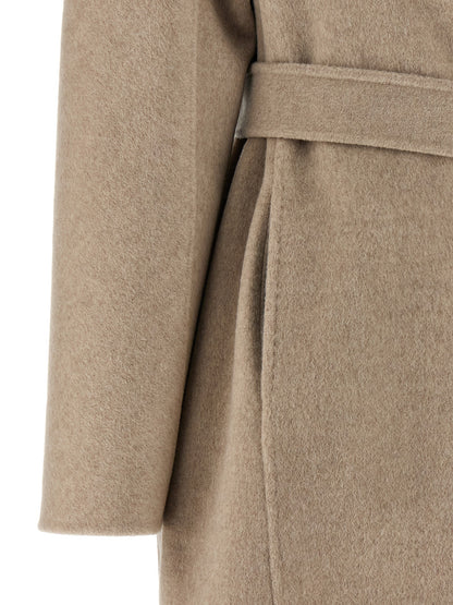 Max Mara Mxmaceri Cashmere Coat — Midi Wrap Coat